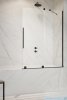 Radaway Furo Black PND II parawan nawannowy 100cm prawy szkło przejrzyste 10109538-54-01R/10112494-01-01
